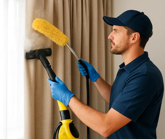 Trusted drapes cleaning technician Matty Curtain Cleaning kellyville-nsw QLD