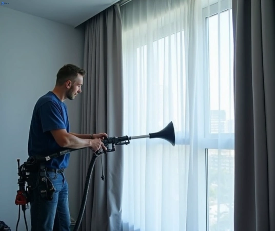 Professional drapes cleaning process tools Matty Curtain Cleaning kellyville-nsw