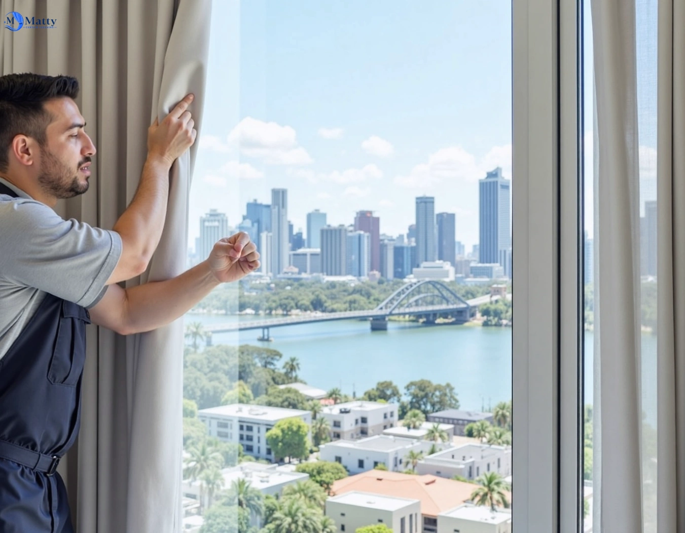 Professional curtain steam cleaning service kellyville-nsw QLD by Matty Curtain Cleaning